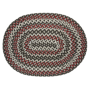 Limestone Braided Oval Rug - 762242033900