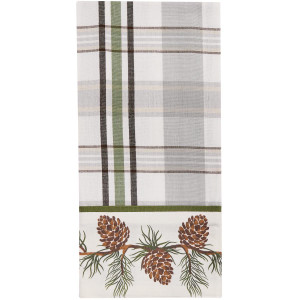 Ponderosa Pine Bordered Dishtowel - 762242062252