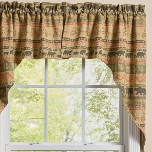 Bear Ridge Jacquard Curtains and Valances - 762242070349