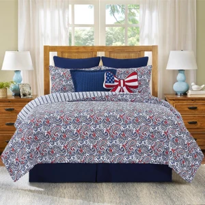 Americana Paisley Quilt Set - 008246720256