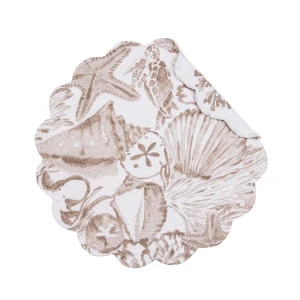Barley Coast Shells Round Placemat - 008246386353