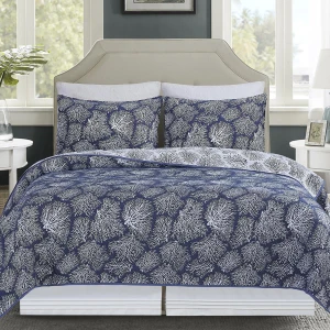 Blue Coral Coverlet Collection -