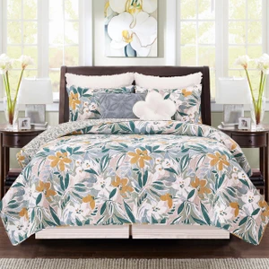 Blue Joelle Quilt Set - 008246720133