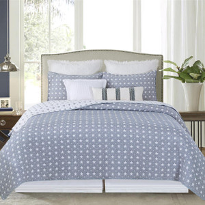 Chambray Star Coverlet Collection -
