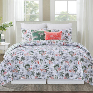 Flamingo Breeze Quilt Set - 008246720058