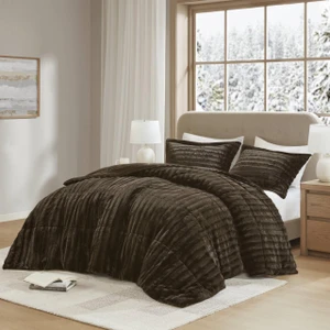 Duke Faux Fur Comforter Mini Set - 675716783990