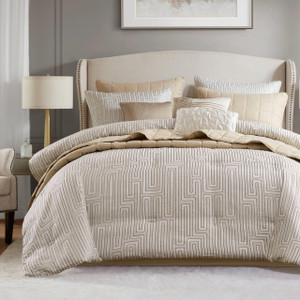 Royce Luxury Jacquard Comforter Set - 022164517965
