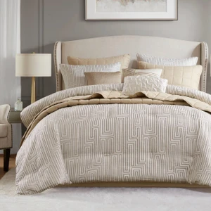 Royce Luxury Jacquard Comforter Set - 022164517965
