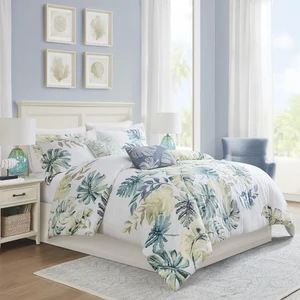 Lorelai Cotton Printed 5 Piece Duvet Cover Set Collection -