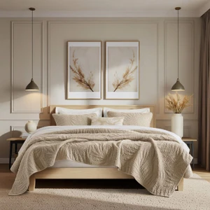 Botanical Leaves 3 Piece Cotton Quilt Set Collection -