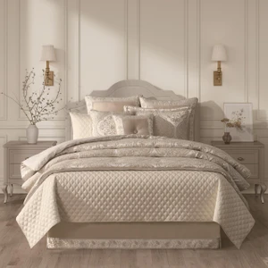 Viola Ivory Comforter Set - 193842167571
