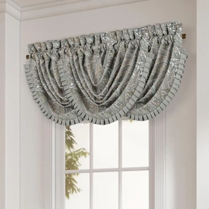 Raine Aqua Waterfall Valance - 193842168783