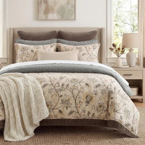 Penrose Washed Linen Flax Comforter Set - 840118836722