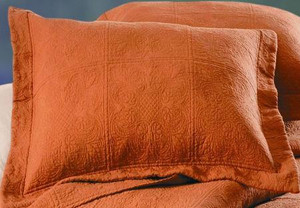 Terra Cotta Matelasse Euro Sham - 164923035201