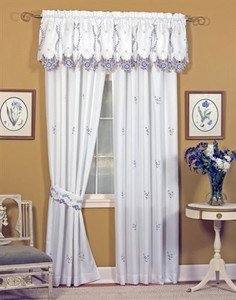 Verona Embroidered Tailored Valance -