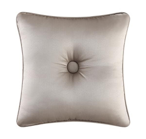 Astoria Sand Button Square Pillow - 846339047367