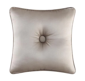 Astoria Sand Button Square Pillow - 846339047367