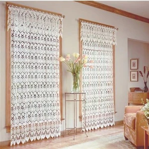 Medallion Macrame Curtain Panel - 748779066314