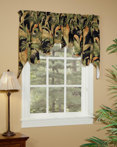 La Selva Black Empress Swag Valance -