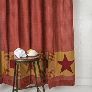 Ninepatch Star Shower Curtain - 841985030756