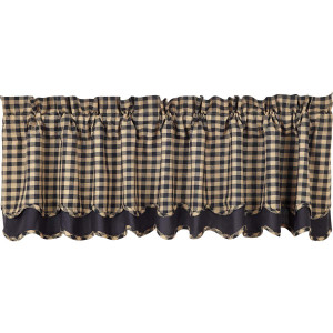 Black Check Valance - 840528110917