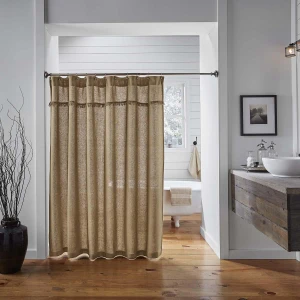 Burlap Natural Shower Curtain - 841985014169