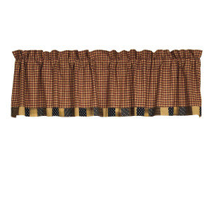 Patriotic Patch Block Border Valance - 841985056565