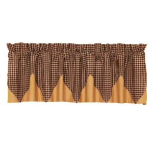 Patriotic Patch Plaid Layered Valance - 841985078345