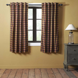 Primitive Check Short Curtains - 840528160363