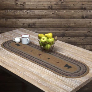 Heritage Farms Sheep Jute Oval Runner - 840528160080