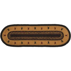 Heritage Farms Star Jute Oval Runner - 840528160004