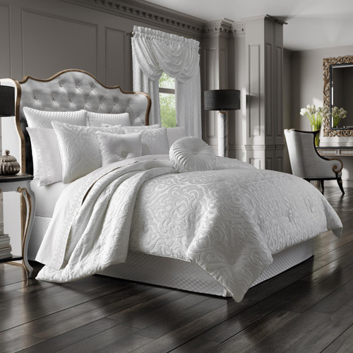J Queen Astoria White Bedding Collection | Paul's Home Fashions