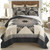 Black Check Star Quilt Set - 840528182037