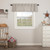 Hatteras Seersucker Blue Ticking Stripe Valance - 840528183485