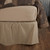 Farmhouse Star Ticking Stripe Bed Skirt - 840528185731