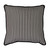 Black/White Square Piped Pillow -