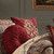 Garnet Red Embellished Square Pillow - 193842111284