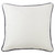 Navy and White Floral Jaquard Euro Sham - 813654028685