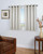 Grasscloth Insulated Solid Color Grommet Short Curtain Panel w/ Wand - 842249039379