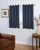 Grasscloth Insulated Solid Color Grommet Short Curtain Panel w/ Wand - 842249039379