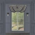Botticelli Navy Waterfall Valance - 193842115619