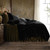 Stella Silk Velvet Black Bedding Collection -