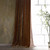 Stella Copper Brown Silk Velvet Curtain Panel - 840118806480
