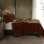 Stella Copper Brown Silk Velvet Quilt Set - 840118808156