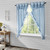 Annie Blue Buffalo Check Floral Curtain Collection -