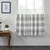 Black Plaid Tier Curtain Pair - 810055898398