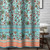 Audrey Turquoise Shower Curtain - 636047423887
