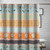 Carlie Calico Stripe Shower Curtain - 636047440372