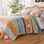 Carlie Calico Stripe Quilt Set - 636047440327