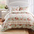 Antique Rose Blue Quilt Set - 636047437624